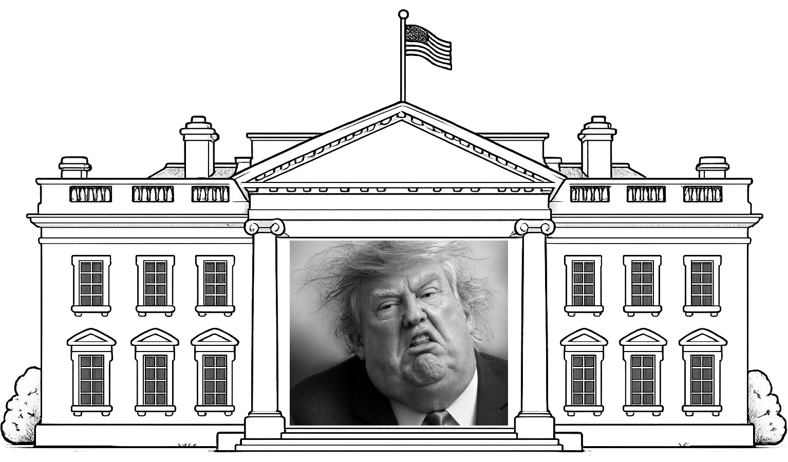 an ugly republican in the white house